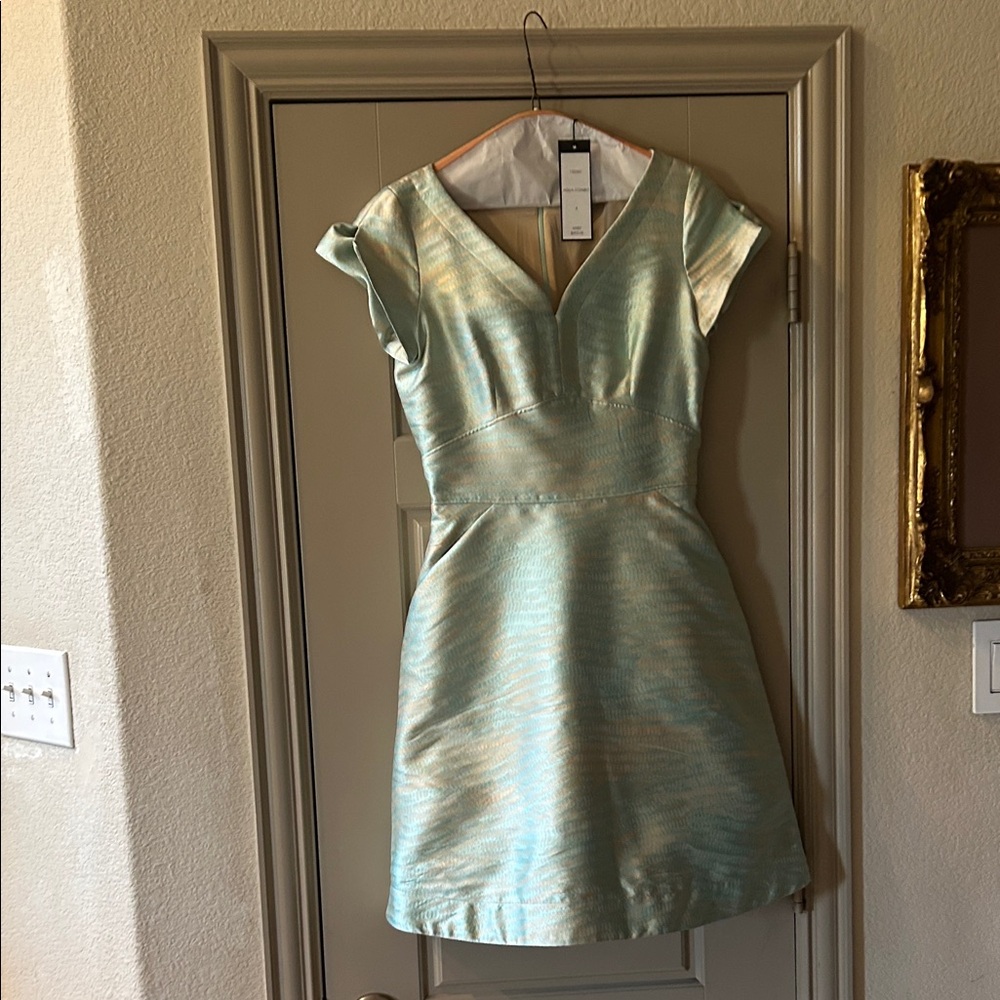 Chic Light Blue Mini Dress